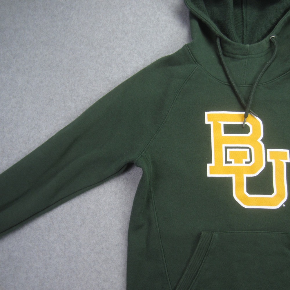 Baylor Bears Hoodie XS Green Sic‎ Em Bears Graphic Champion Sweatshirt NCAA - Picture 3 of 14